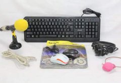出售无线鼠标、键盘、话筒等多件电脑外设(赠摄像头)